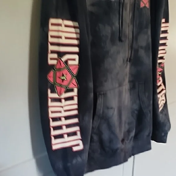 Jeffree Star Black Tie-Dye Hoodie with Pink Accents - Picture 6 of 8